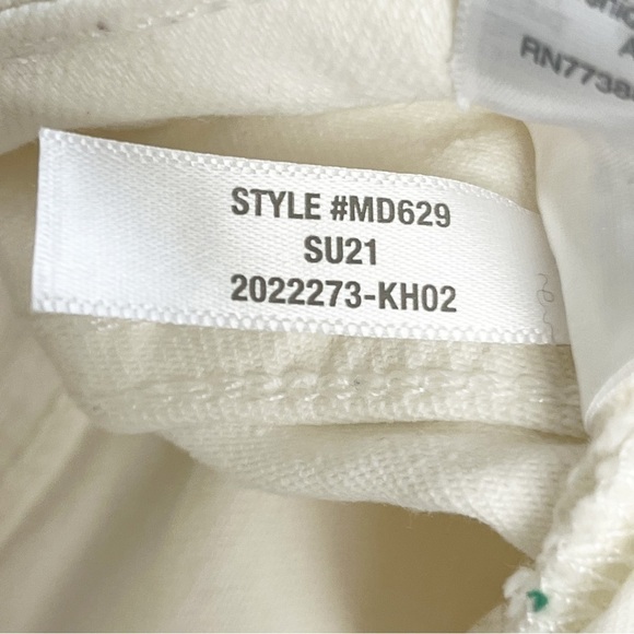 Madewell | The High-Rise Slim Boyjean in Tile White Size 28 - Picture 10 of 12